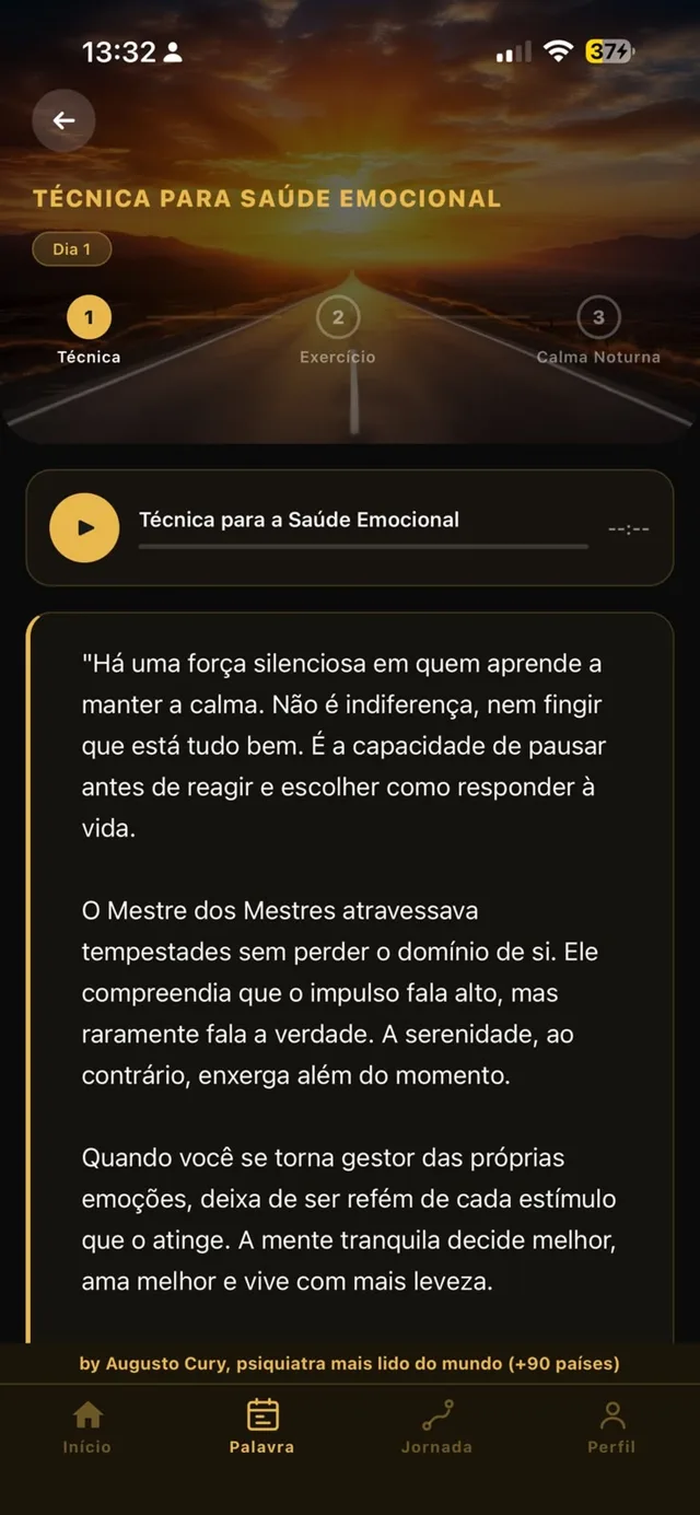 Técnica para a Saúde Emocional com áudio no LifeCalm